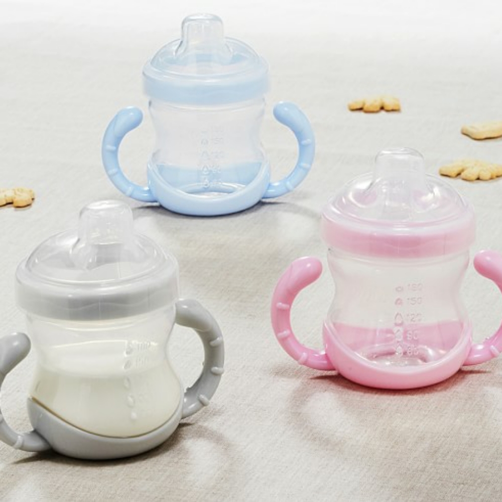 BNIP Pottery Barn Kids Sippy Cup In Grey (2 Cup Lot)